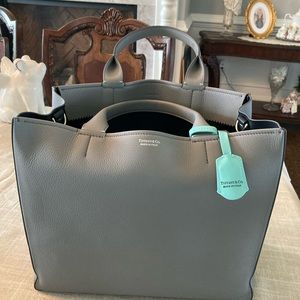 Womens Tiffiany & Co leather tote bag